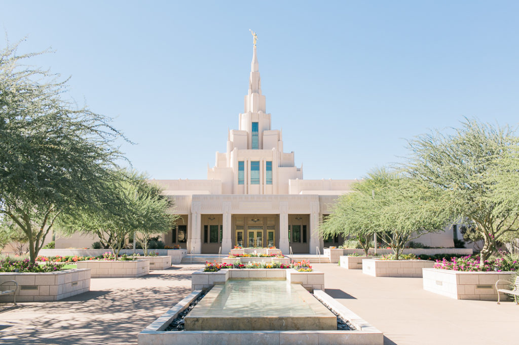 Phoenix Arizona LDS Temple Wedding Photography
