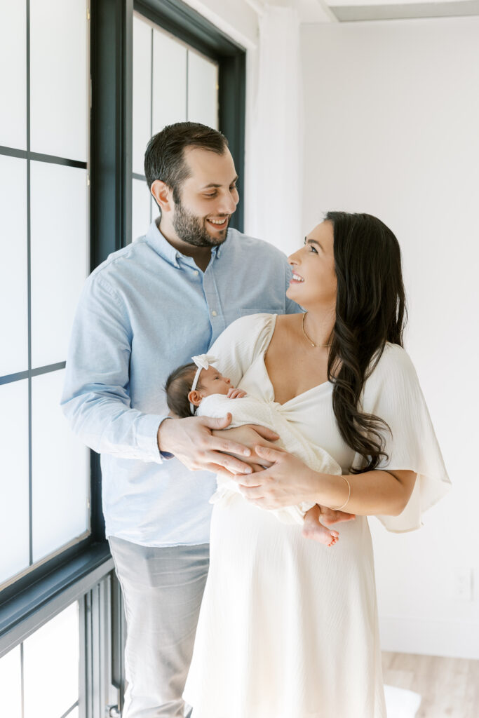 Natural light studio for newborn photography at The Light Loft in Scottsdale